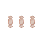 Weihnachtsanhänger – 3 Karamellschaumbonbons, braun/discofarben überzogen – S3-5,5x