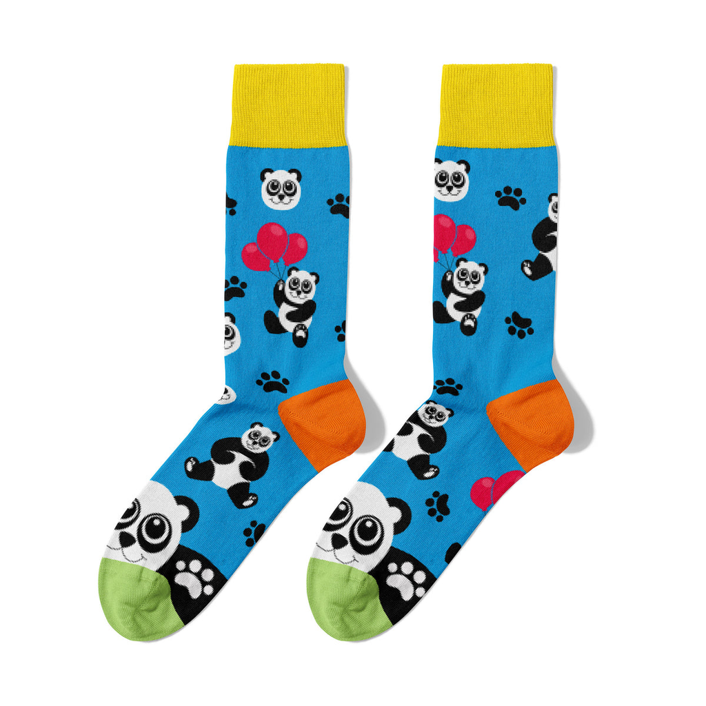 Panda Socks - Blue