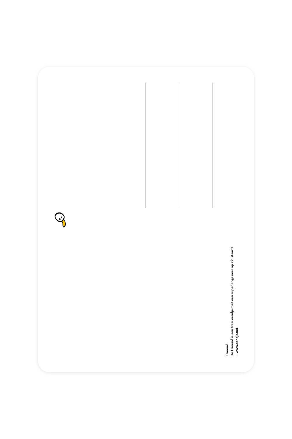 Postkarte mit Eisente