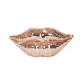 Ornament - Disco Lip - Glass - Rose Gold - 29x10x13.5cm