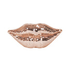 Ornament - Disco Lip - Glass - Rose Gold - 29x10x13.5cm