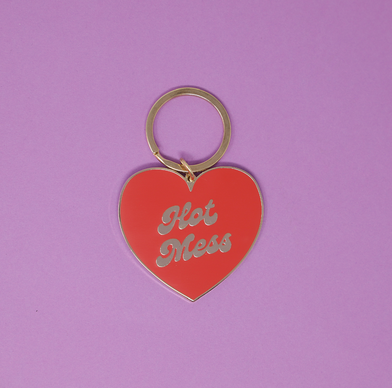 porte cles hot mess made au gold 