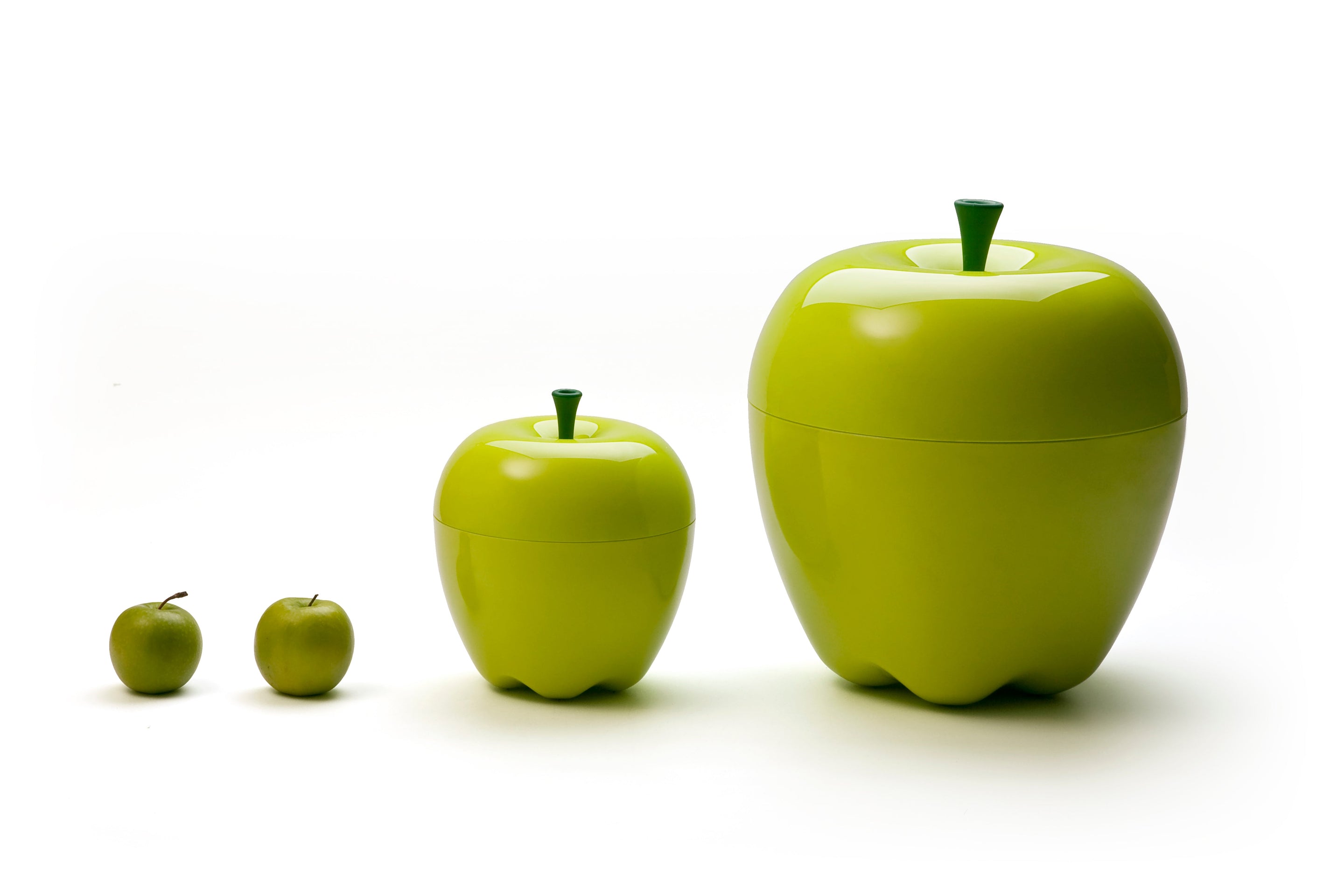 Caja de manzana verde