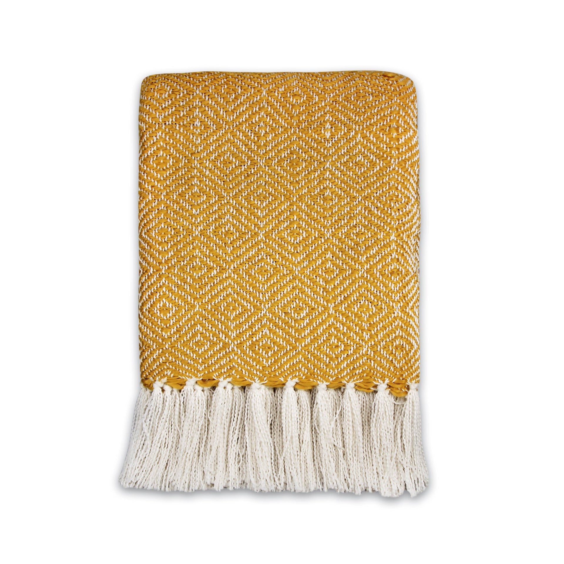 Yellow Diamond Throw - 125 x 150 cm