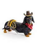 Décoration Chien Teckel Cowboy