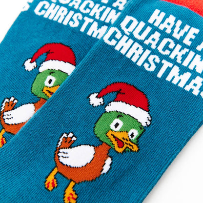 “Have A Quacking Christmas” Duck Socks