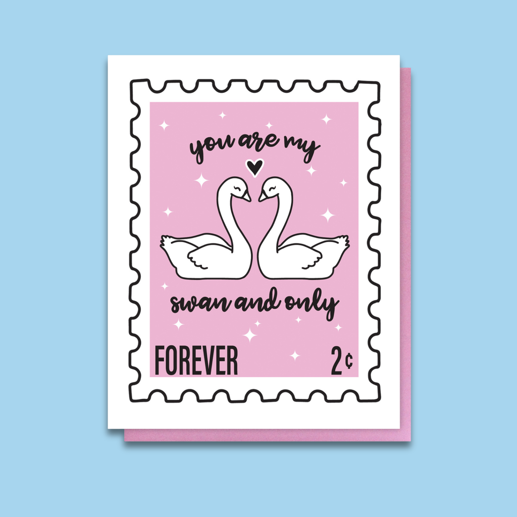 Carte Cygnes Amoureux | Designproducten en originele cadeaus