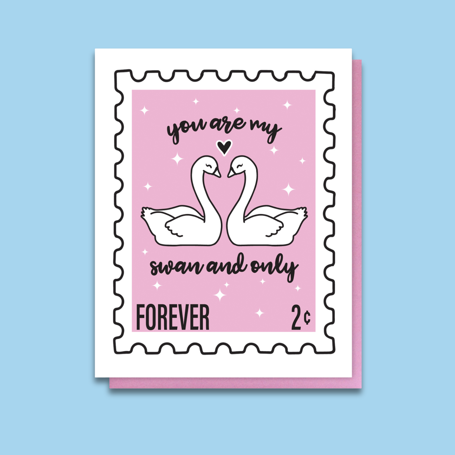 Carte Cygnes Amoureux | Designproducten en originele cadeaus