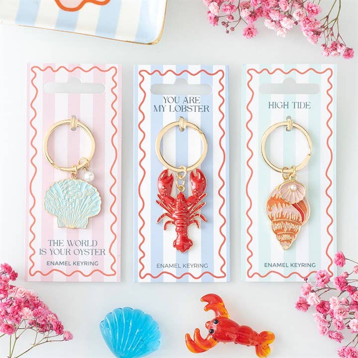 Porte-clés Coquillage et Perle « The World is your Oyster » | Design e regali originali