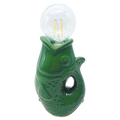 Déco LED poisson vert à piles L13,5 P8,2 H27cm
