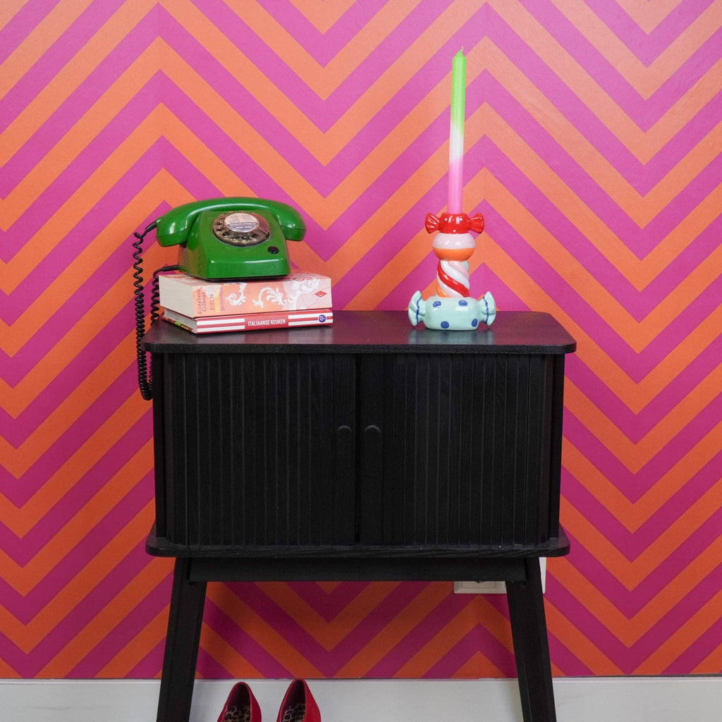 Bougeoir - Bonbon Toffee Agrafé - Multicolore - 13x7x20cm | Objetos de diseño y regalos originales