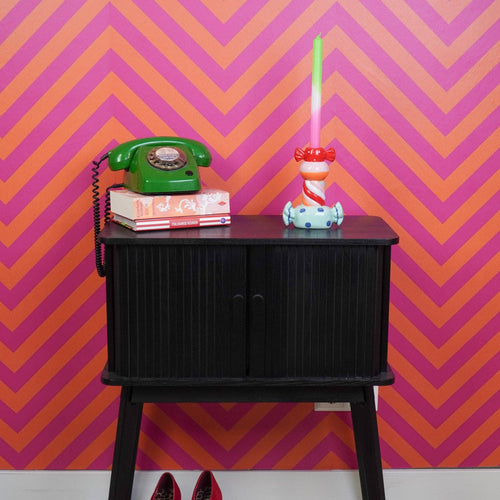 Bougeoir - Bonbon Toffee Agrafé - Multicolore - 13x7x20cm | Design e regali originali