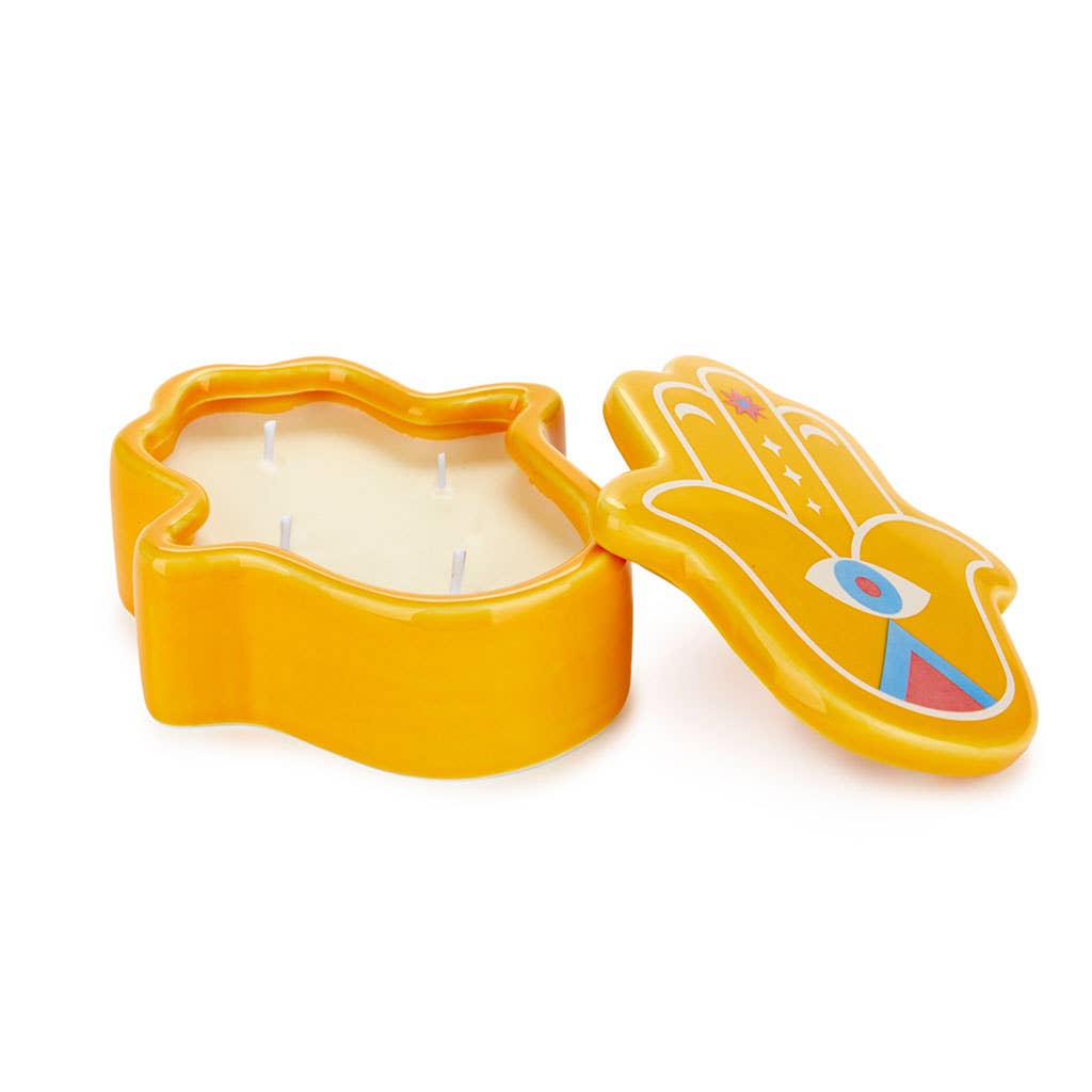 Bougie Lucky Handbjaune
