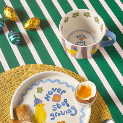 “Never Stop Growing” Duck Mug