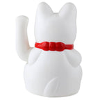 Chat chanceux blanc 15cm