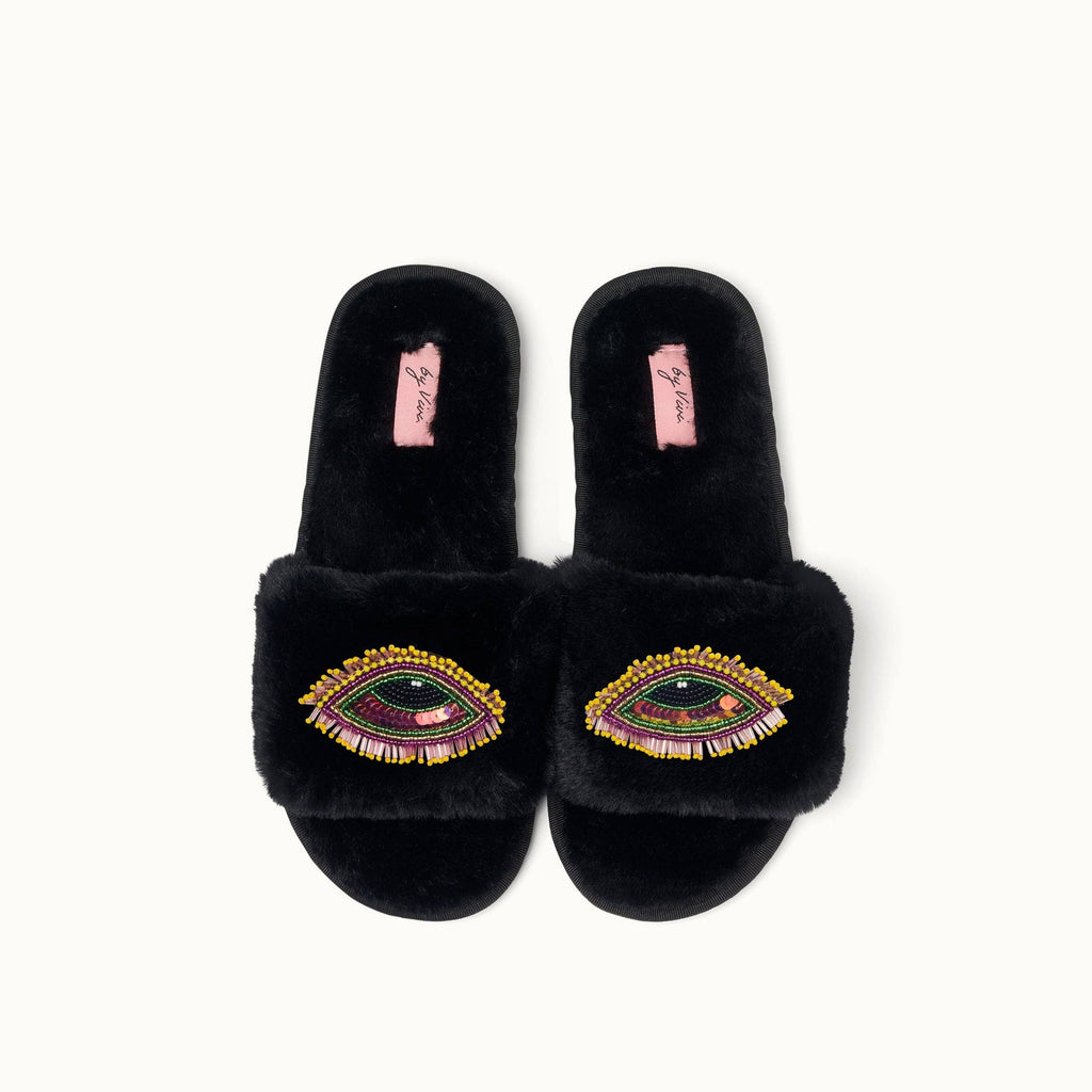 Pair of slippers brooches - Evil Eye
