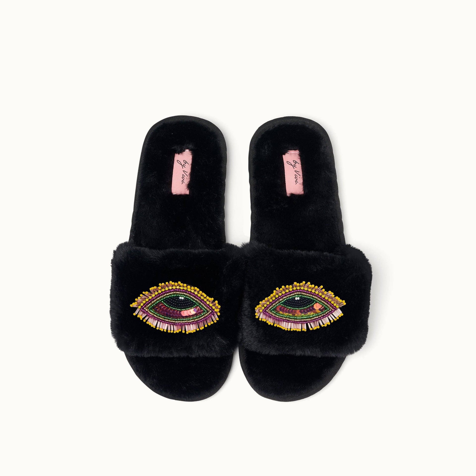 Pair of slippers brooches - Evil Eye