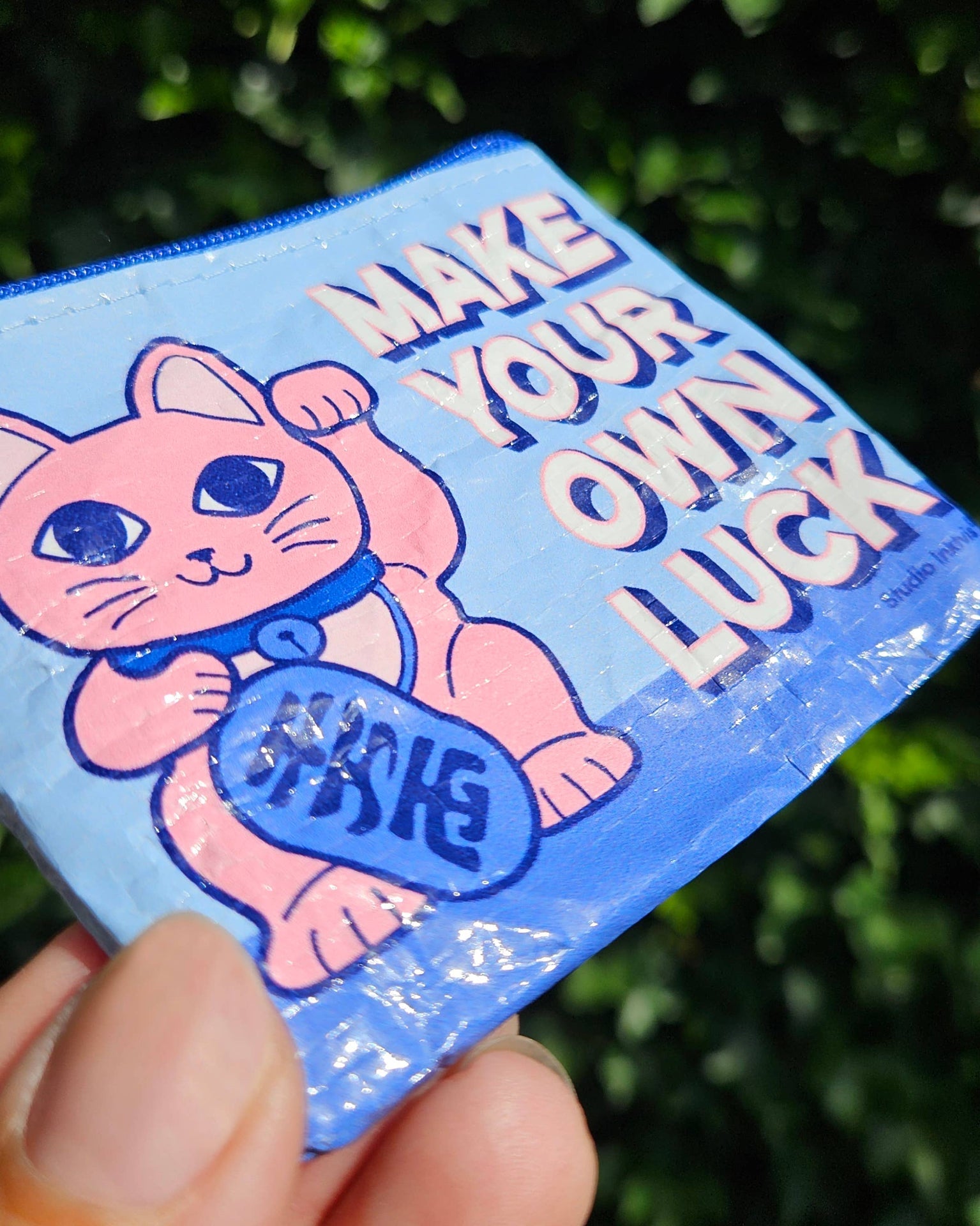 Mini Porte-monnaies Chat Chanceux “Make your own Luck” | Oggetti di design e regali originali