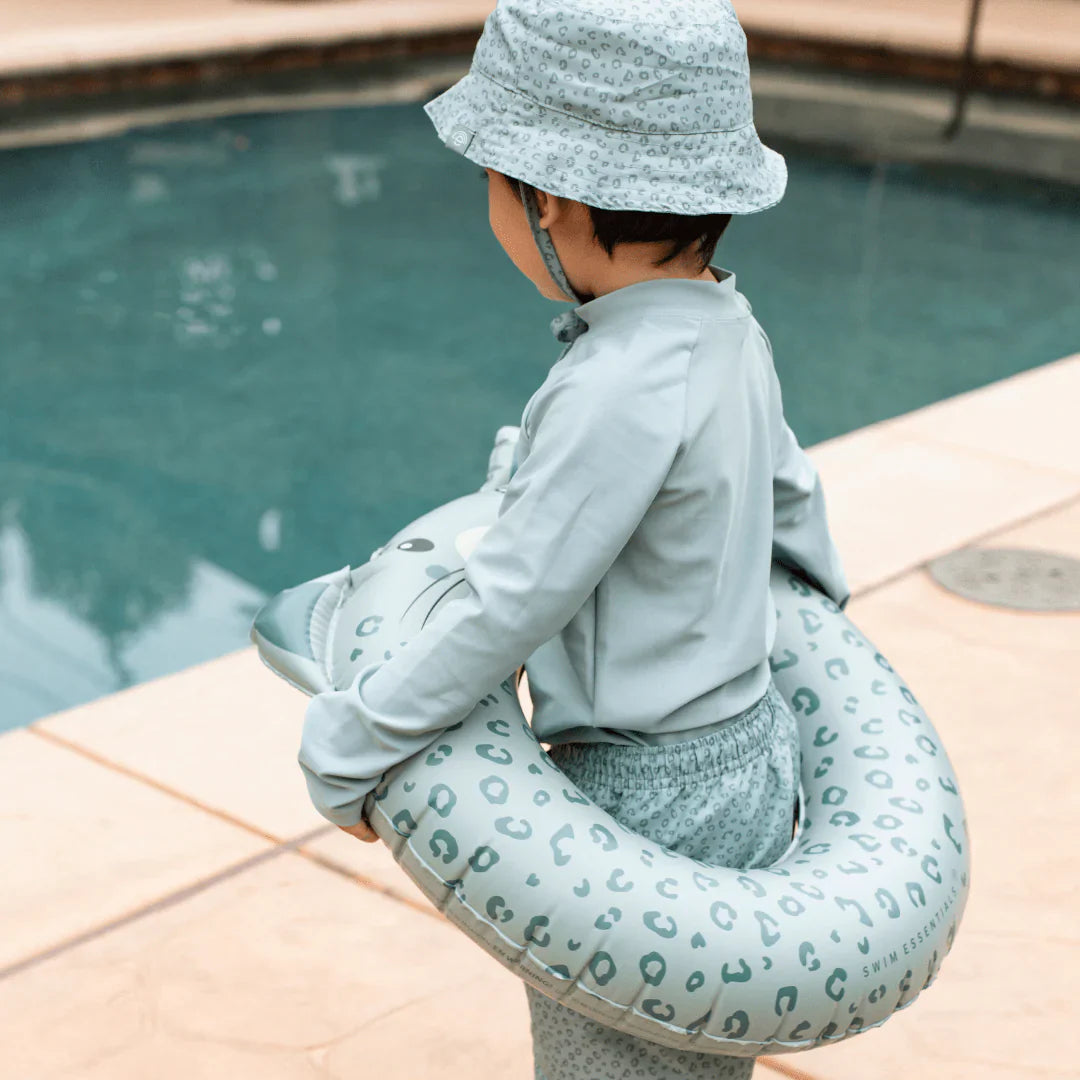 Bouée de piscine Léopard Vert | Objetos de diseño y regalos originales