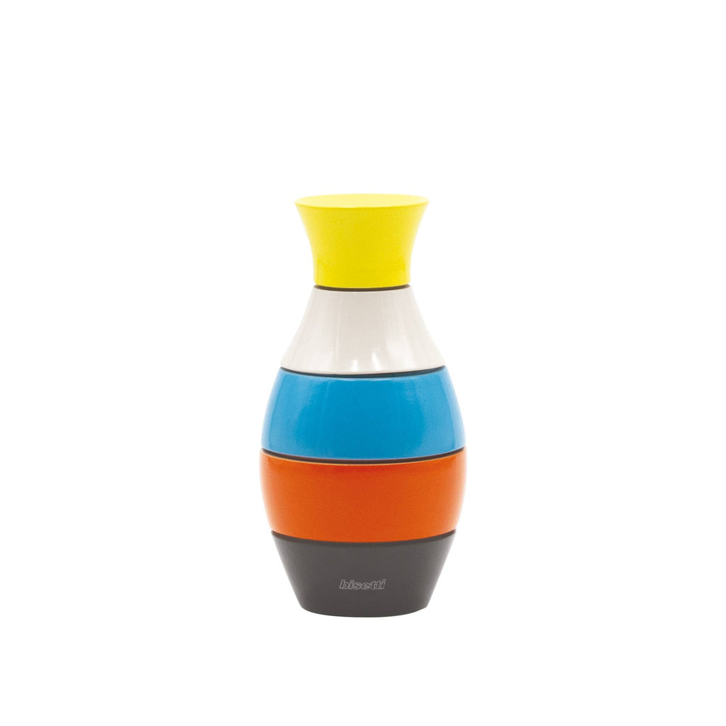 Moulin à épices "Vase" hêtre laqué multicolore petit