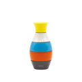 Moulin à épices "Vase" hêtre laqué multicolore petit