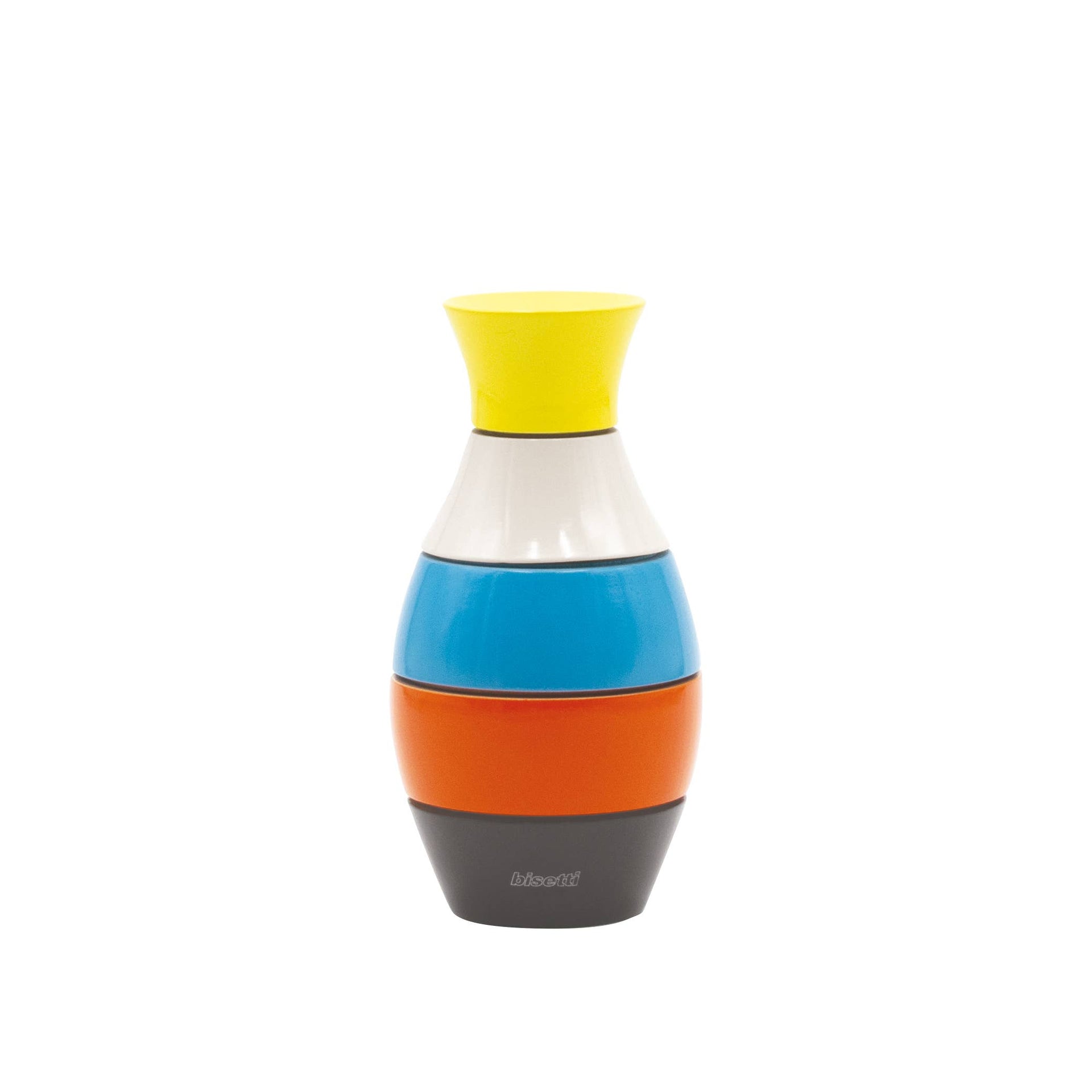 Moulin à épices "Vase" hêtre laqué multicolore petit