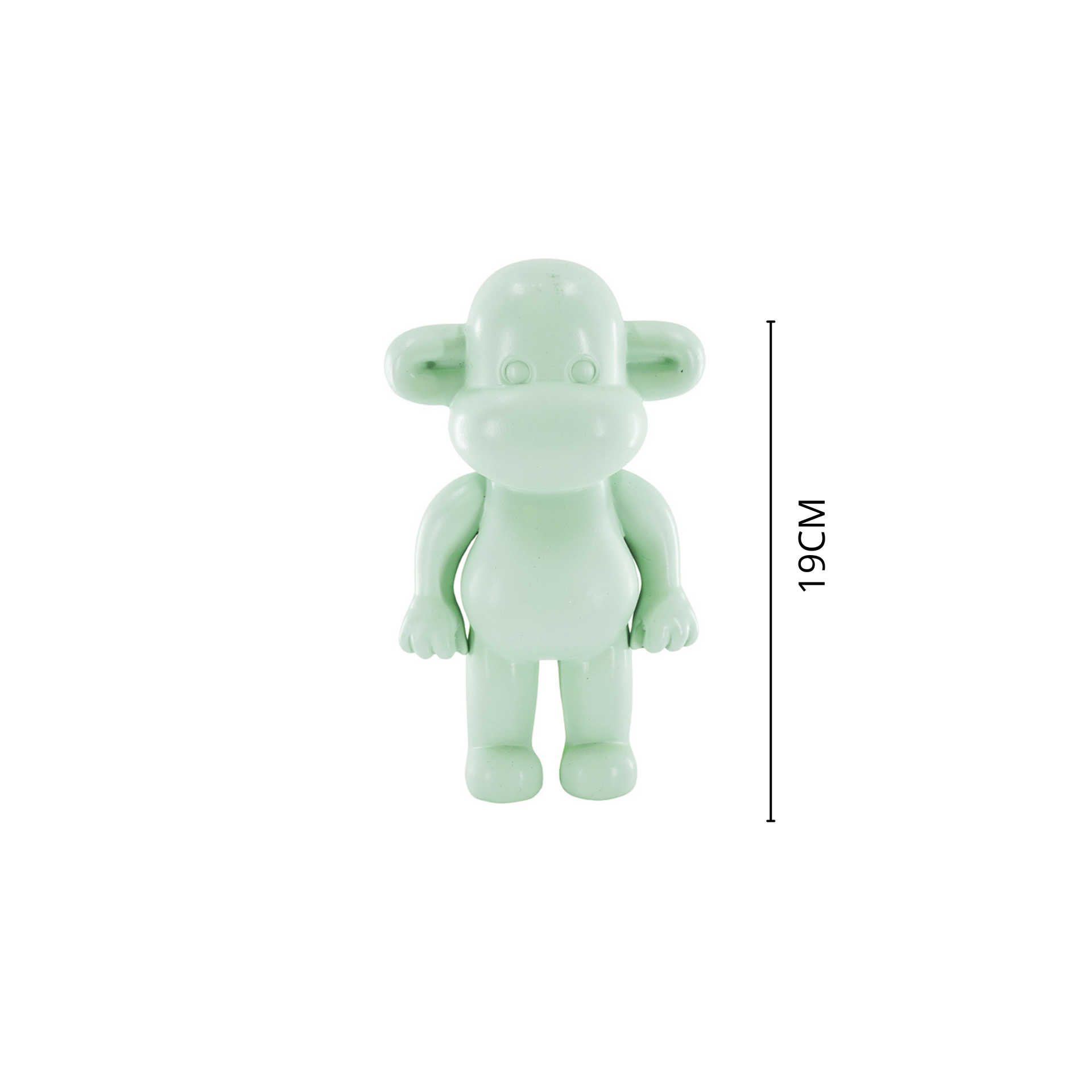 Ornement - Figurine Singe 'La Légende' - Polyrésine - Vert menthe - 11x7x19cm | Designproducten en originele cadeaus
