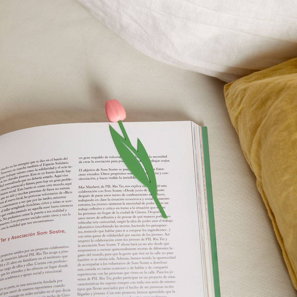 Marque-page Tulipe Rose