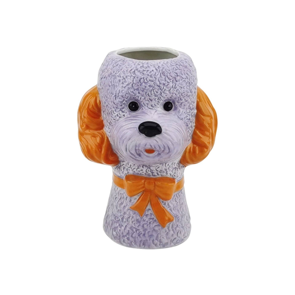Vase - Vase à fleurs Chien - Lilas/Orange - 15,5x12,5x21cm | Design e regali originali