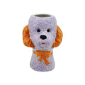 Vase - Vase à fleurs Chien - Lilas/Orange - 15,5x12,5x21cm | Design e regali originali