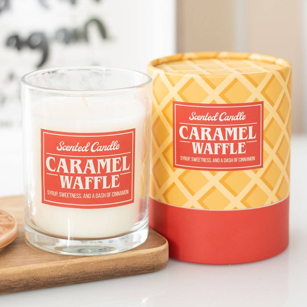 Bougie parfumée au caramel et à la gaufre | Design e regali originali