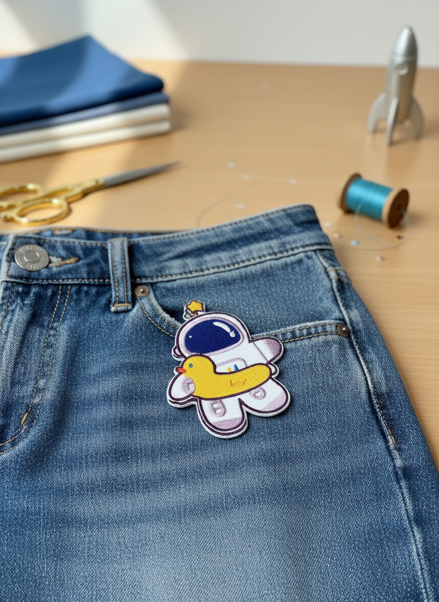 Patch thermocollant Astronaute avec bouée Canard | Objetos de diseño y regalos originales