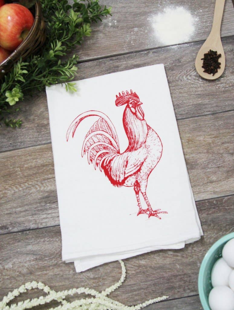 Regalo de diseño – torchon coq rouge the coin laundry 