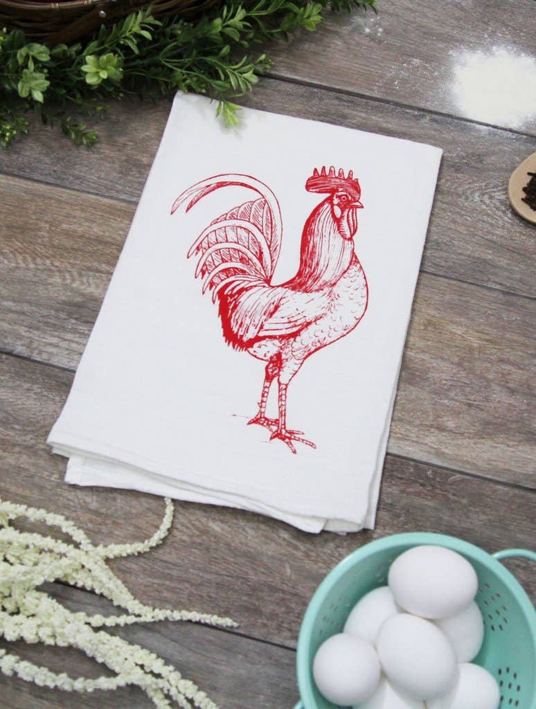Regalo de diseño – torchon coq rouge the coin laundry 