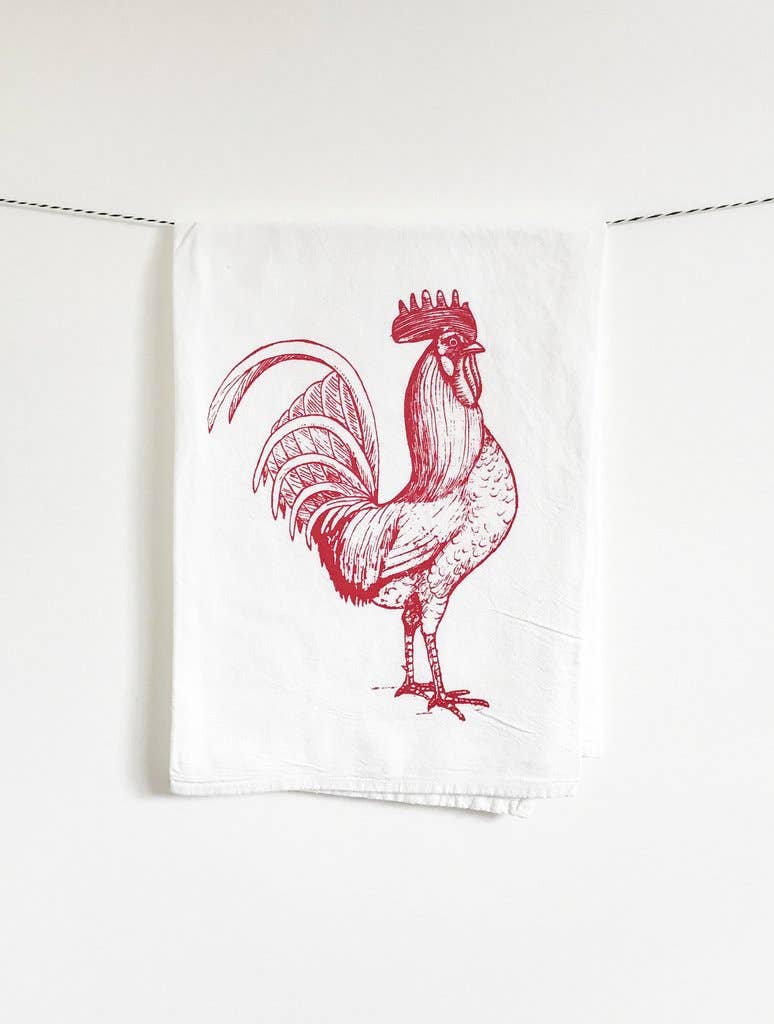 Regalo de diseño – torchon coq rouge the coin laundry 