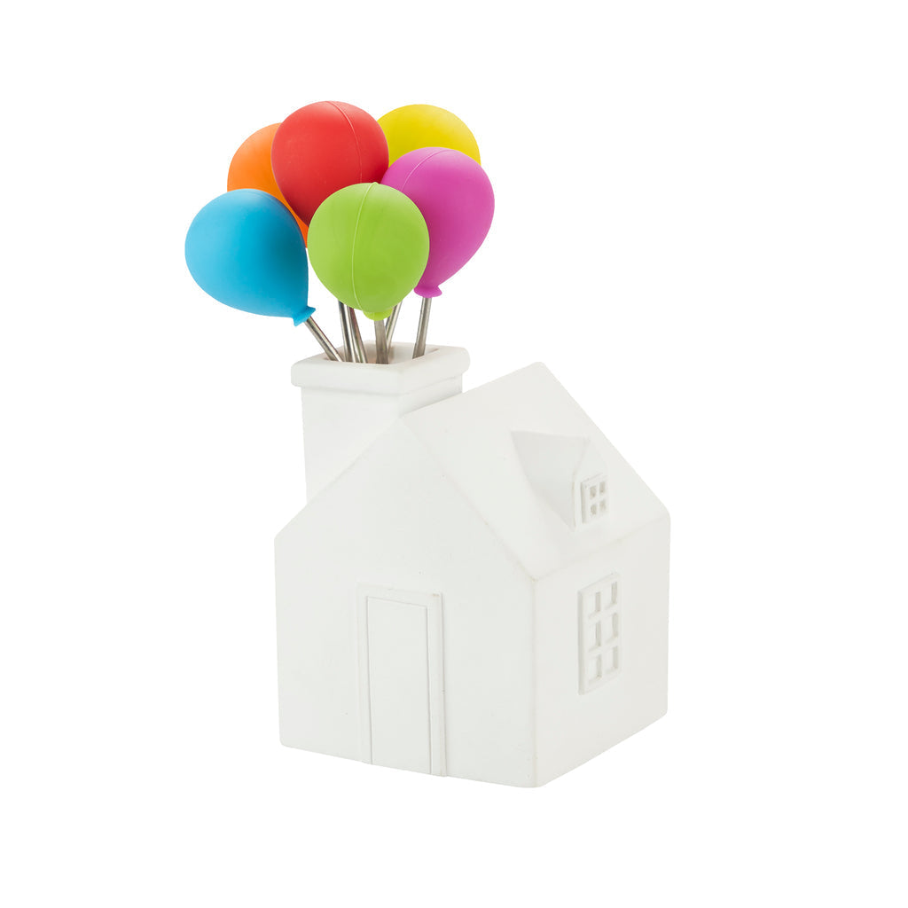 House Balloon Snack Forks