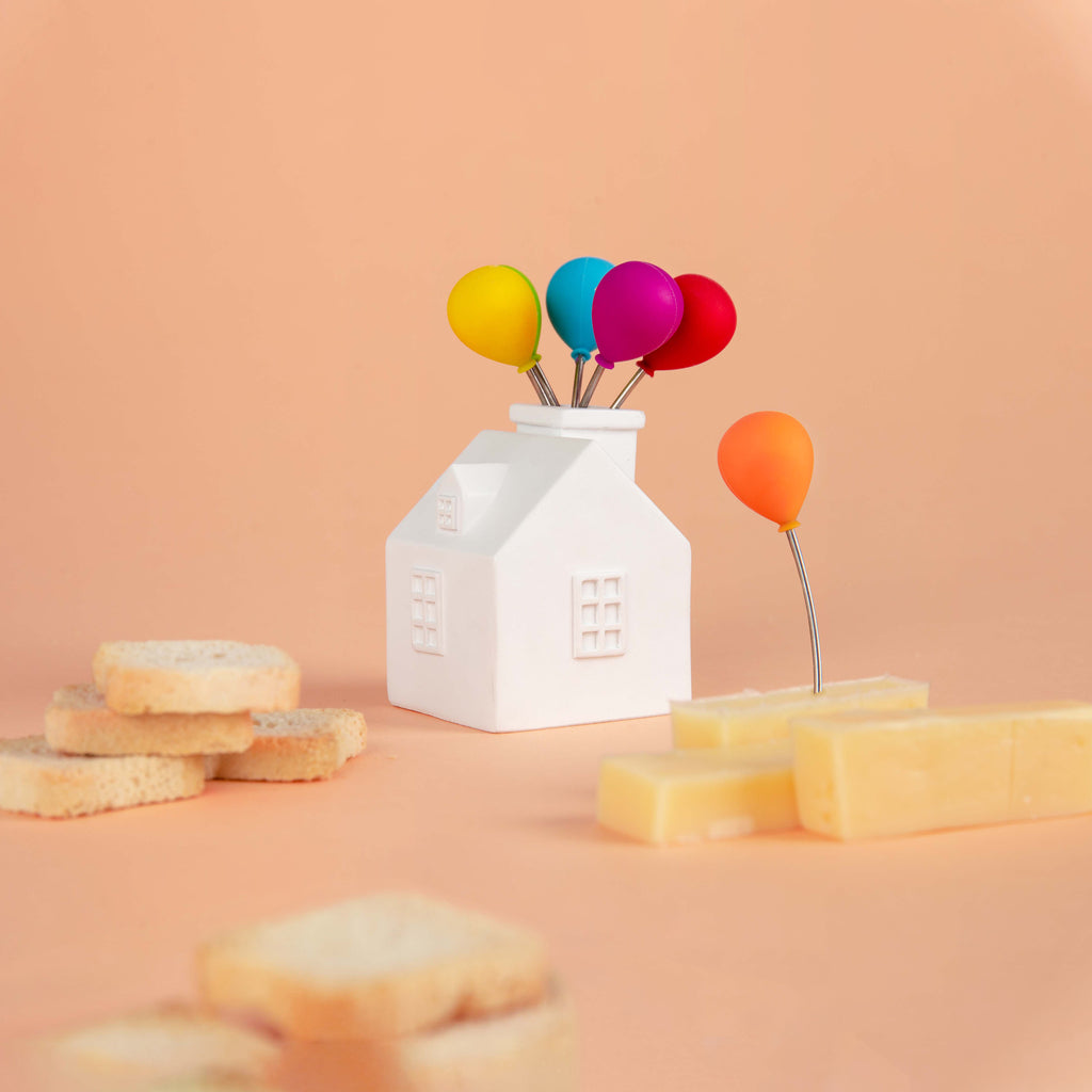 House Balloon Snack Forks