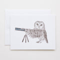 Pearl Papineau Saw Whet Hibou Carte | Design-lahjat ja sisustustuotteet