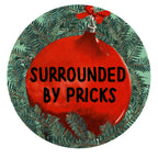 Christmas Scented Candle Surrounded by Quills