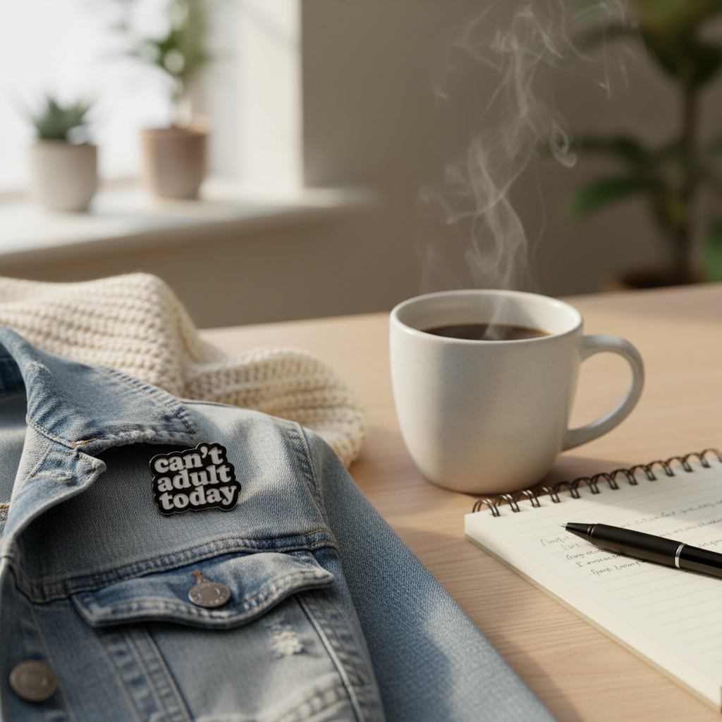 Pin's Can't Adult Today | Designproducten en originele cadeaus
