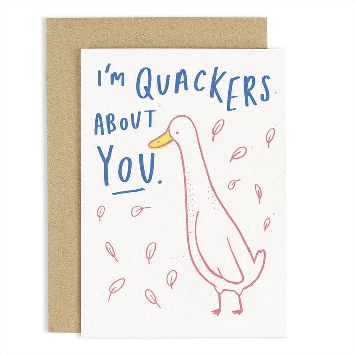 Designcadeau – carte de voeux canard quackers about you old english company CCB14 615284169697