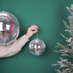Boule de Noël Disco Argent - 15cm