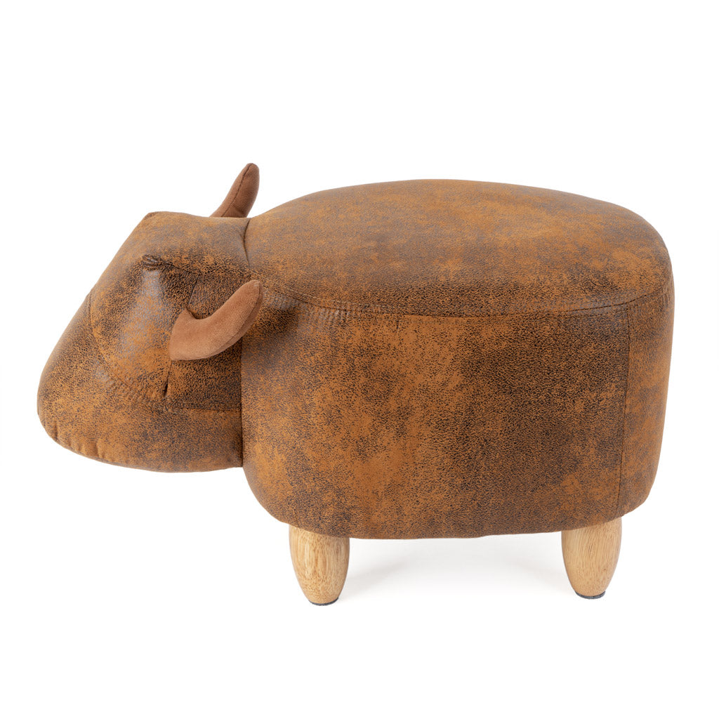 Tabouret La Vache – Similicuir & Bois