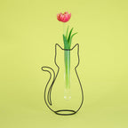 Cat Silhouette Vase
