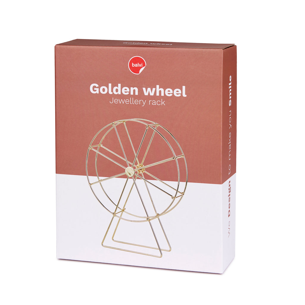 Golden Wheel Jewelry Holder