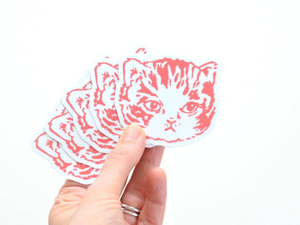 Cat Head Sticker