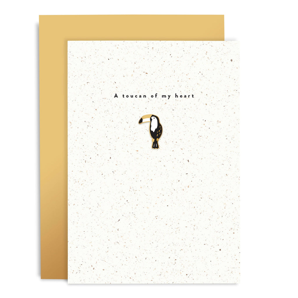 Carte de Vœux avec Pin's "Toucan Of My Heart" | Oggetti di design e regali originali