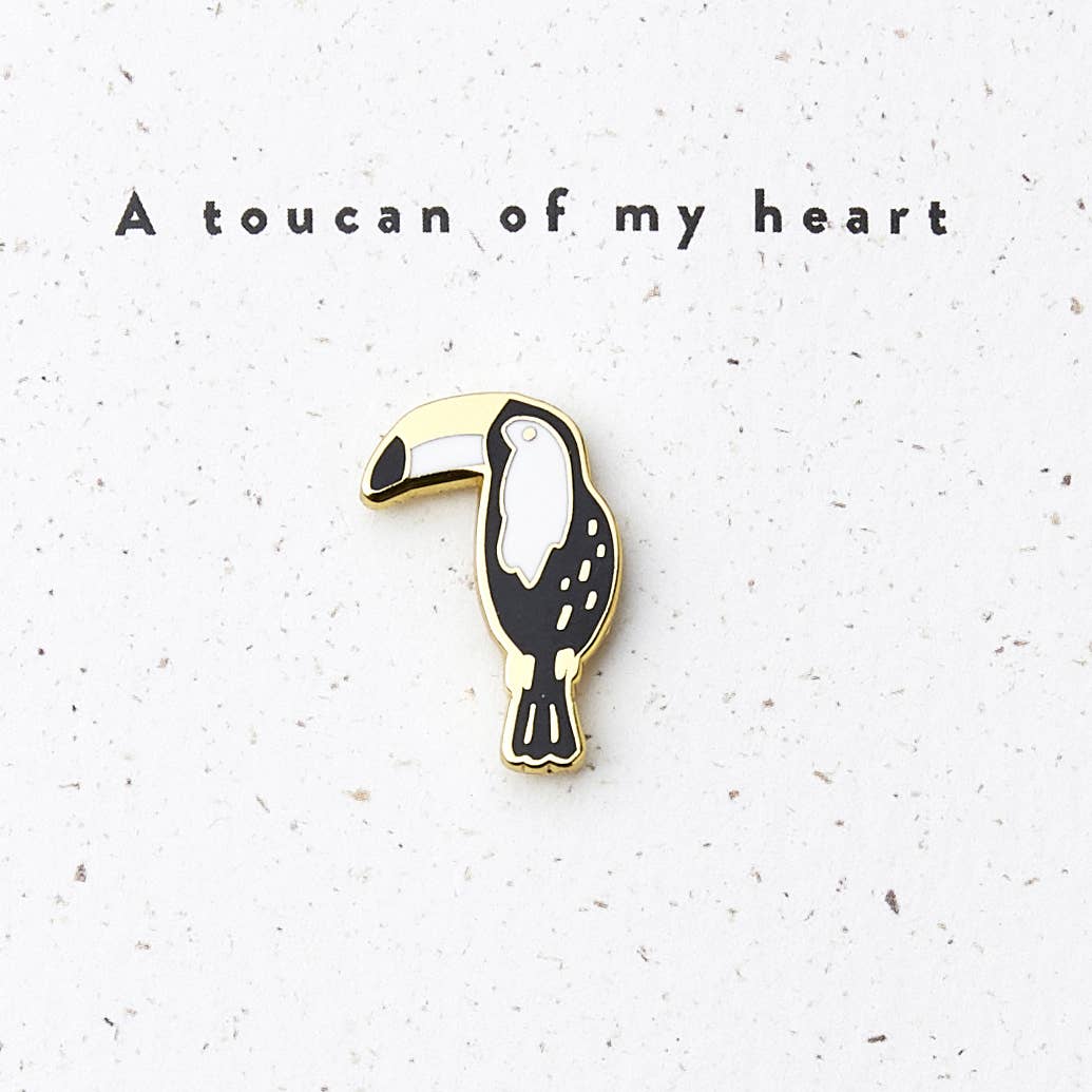 Carte de Vœux avec Pin's "Toucan Of My Heart" | Oggetti di design e regali originali