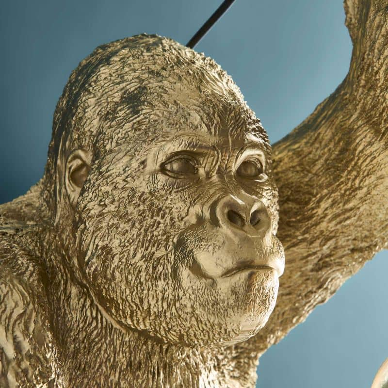 Wandleuchte Gorilla Jungle Jack gold