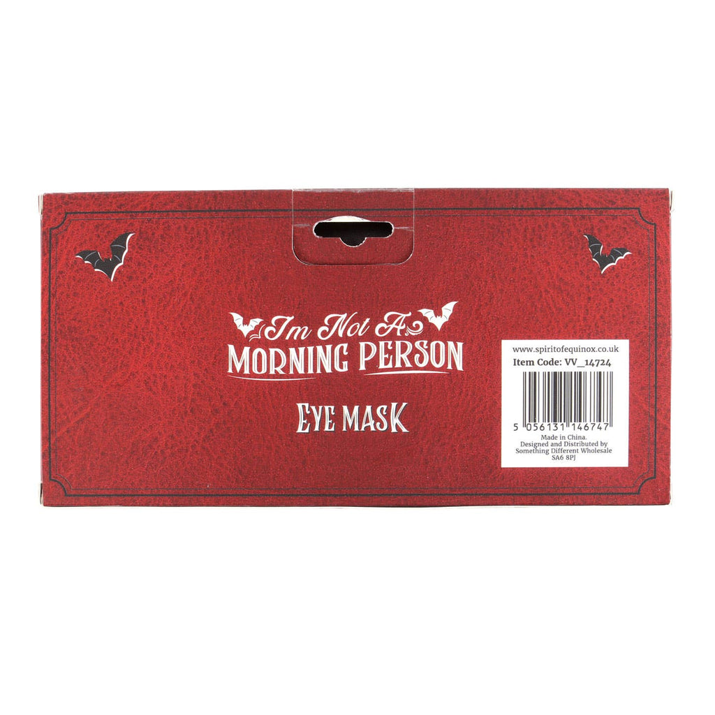 Masque de sommeil en satin « I'm Not a Morning Person »